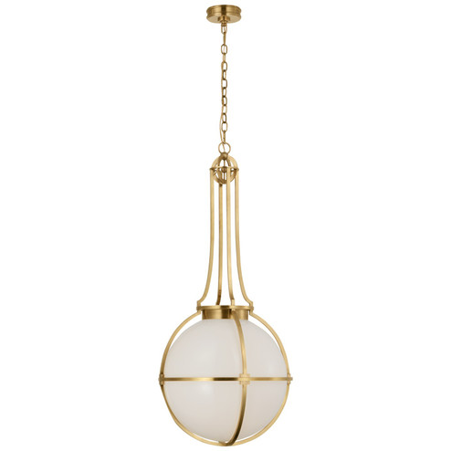 Gracie LED Pendant in Antique-Burnished Brass (268|CHC5484ABWG)