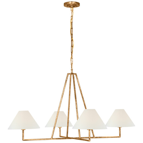 Ashton LED Chandelier in Gilded Iron (268|CHC5335GIL)