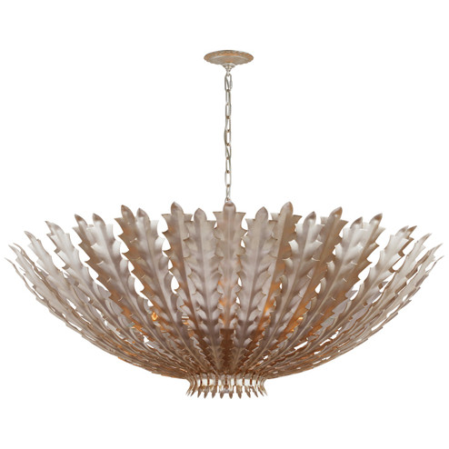 Hampton LED Chandelier in Burnished Silver Leaf (268|ARN5015BSL)