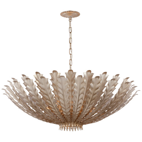 Hampton LED Chandelier in Burnished Silver Leaf (268|ARN5013BSL)
