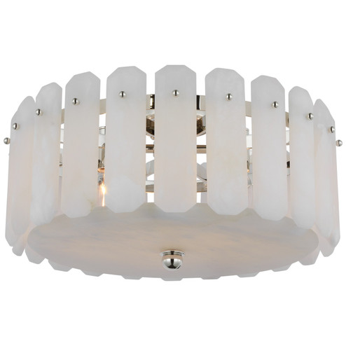 Bonnington Four Light Flush Mount in Polished Nickel (268|ARN4125PNALB)