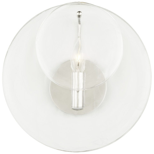 Loire One Light Wall Sconce in Polished Nickel (268|ARN2455PNCSG)