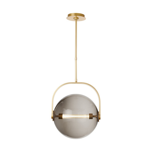 Fues LED Pendant in Natural Brass (182|SLPD10427TSMNB)