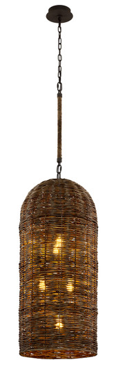 Huxley Five Light Pendant in Textured Bronze (67|F6907TBZ)