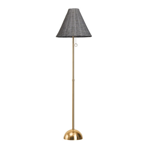 Destiny One Light Floor Lamp in Aged Brass (428|HL825401AGB)
