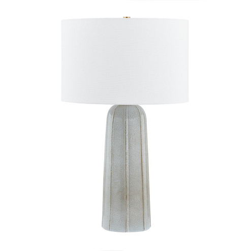 Kel One Light Table Lamp in Aged Brass/ Ceramic Reactive Ash (428|HL822201AGBCRA)