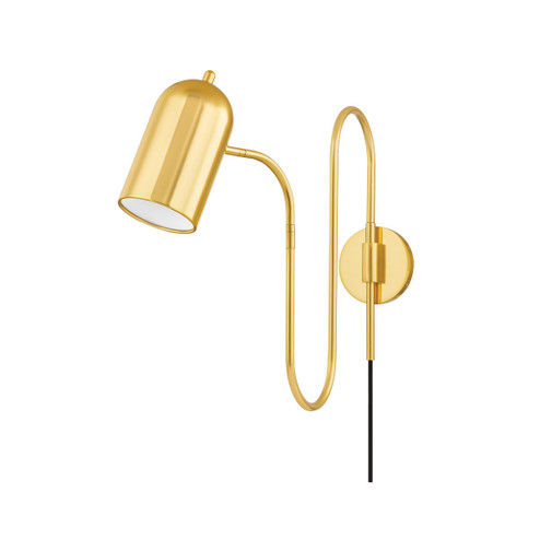 Romee One Light Wall Sconce in Aged Brass (428|HL781101AGB)