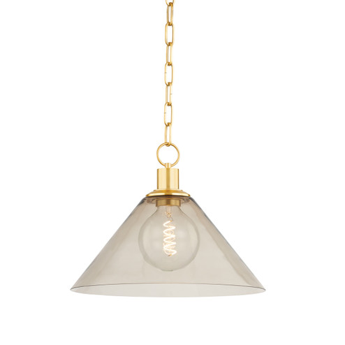 Anniebee One Light Pendant in Aged Brass (428|H829701LAGB)