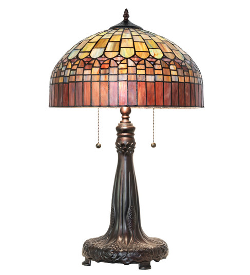Tiffany Candice Two Light Table Lamp in Mahogany Bronze (57|68875)