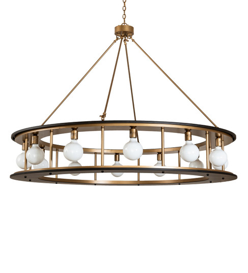 Reginald LED Pendant in Weathered Brass (57|262053)