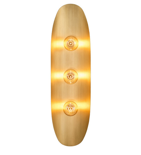 Anahata Three Light Wall Sconce in Brushed Brass/Craftsman Brown (57|253407)