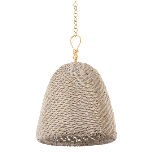Reina One Light Pendant in Gold Leaf (70|BKO1301GL)