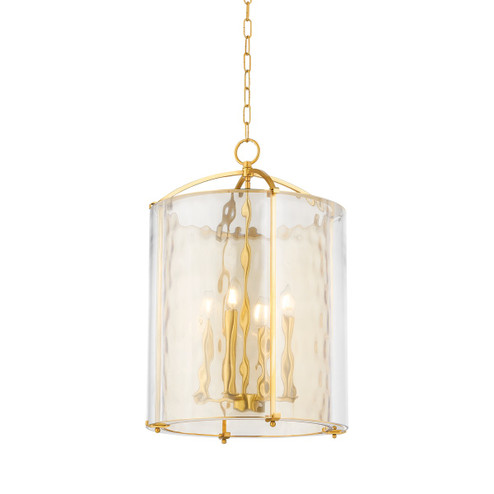 Ramsey Four Light Lantern in Aged Brass (70|6004AGB)