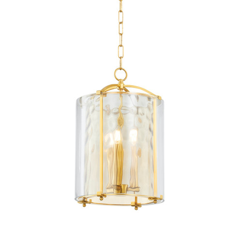 Ramsey Three Light Lantern in Aged Brass (70|6003AGB)