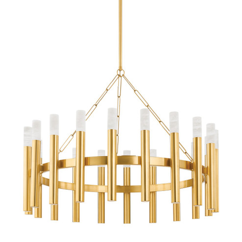 Pali 20 Light Chandelier in Aged Brass (70|5742AGB)