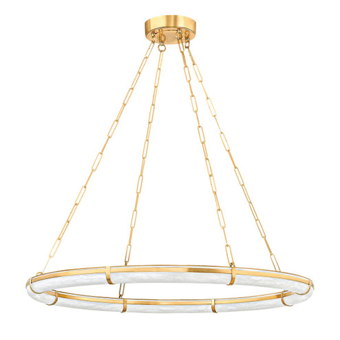 Sennett LED Chandelier in Aged Brass (70|5142AGB)