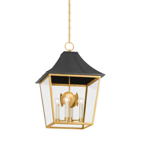 Staatsburg Four Light Lantern in Vintage Gold Lead/ Graphite (70|4904VGLGRA)