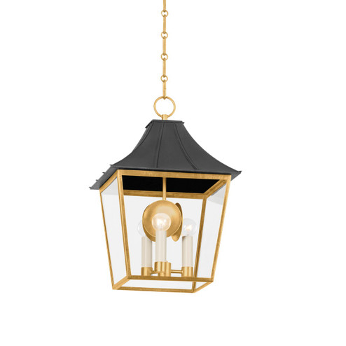 Staatsburg Three Light Lantern in Vintage Gold Lead/ Graphite (70|4903VGLGRA)