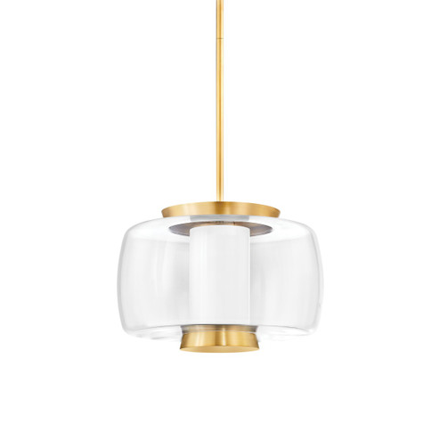 Beau LED Pendant in Aged Brass (70|2820AGB)
