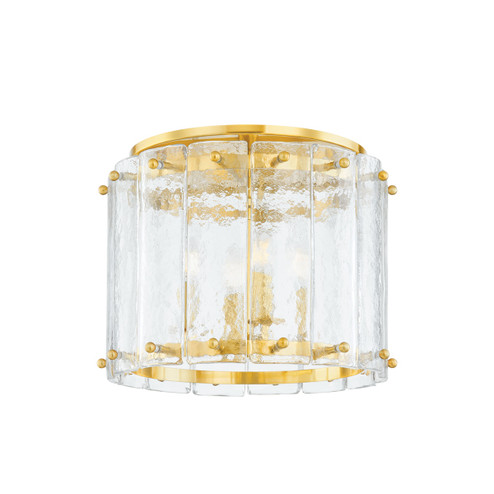 Rio Four Light Flush Mount in Vintage Polished Brass (68|37517VPB)