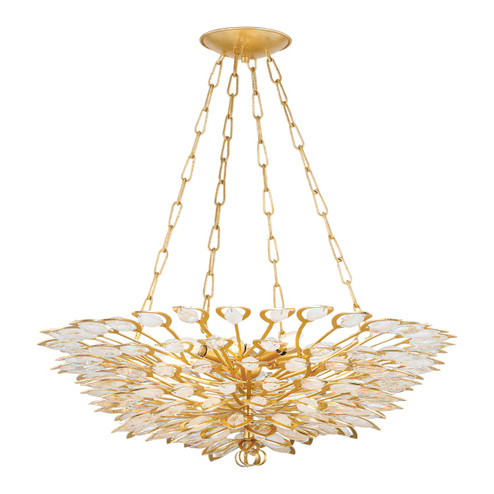 Vittoria Eight Light Chandelier in Gold Leaf (68|36332GL)