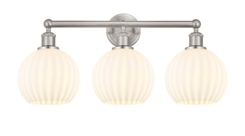 Edison Three Light Bath Vanity in Satin Nickel (405|6163WSNG12168WM)