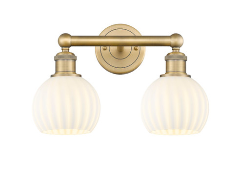 Edison Two Light Bath Vanity in Brushed Brass (405|6162WBBG12176WV)