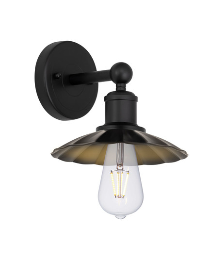 Edison One Light Wall Sconce in Matte Black (405|6161WBKM17BK)