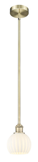 Edison One Light Mini Pendant in Antique Brass (405|6161SABG12176WV)