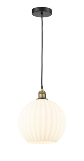 Edison LED Mini Pendant in Black Antique Brass (405|6161PBABG121712WV)