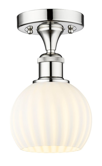 Edison One Light Semi-Flush Mount in Polished Chrome (405|6161FPCG12176WV)