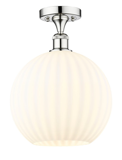 Edison One Light Semi-Flush Mount in Polished Chrome (405|6161FPCG121712WV)