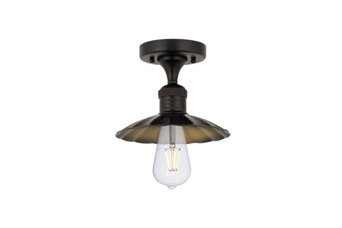 Franklin Restoration One Light Semi-Flush Mount in Matte Black (405|5171CBKM17BK)