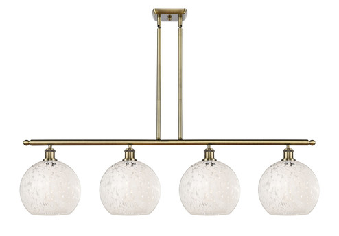 Ballston Four Light Island Pendant in Antique Brass (405|5164IABG121610WM)