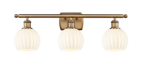 Ballston Three Light Bath Vanity in Brushed Brass (405|5163WBBG12176WV)