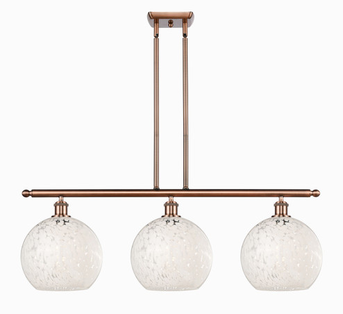 Ballston Three Light Island Pendant in Antique Copper (405|5163IACG121610WM)