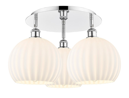 Ballston Three Light Semi-Flush Mount in Polished Chrome (405|5163CPCG121710WV)