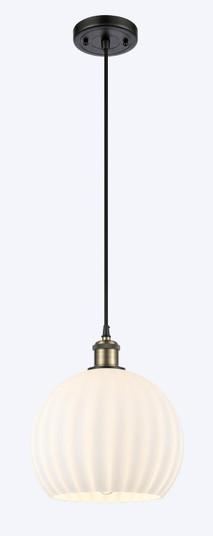 Ballston One Light Mini Pendant in Black Antique Brass (405|5161PBABG121710WV)