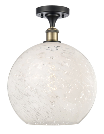 Ballston One Light Semi-Flush Mount in Black Antique Brass (405|5161CBABG121612WM)