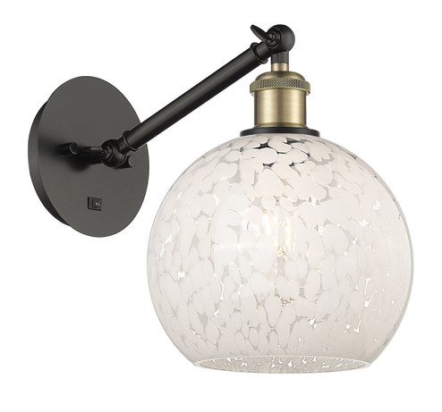 Ballston One Light Wall Sconce in Black Antique Brass (405|3171WBABG12168WM)