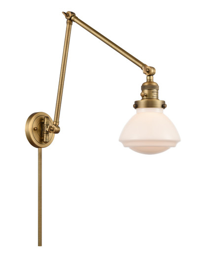 Franklin Restoration LED Swing Arm Lamp in Brushed Brass (405|238BBG321)
