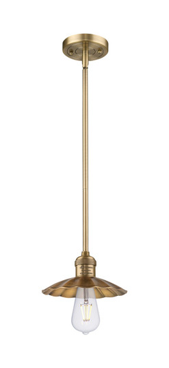 Franklin Restoration One Light Mini Pendant in Brushed Brass (405|201SBBM17BB)