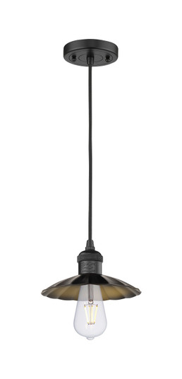 Franklin Restoration LED Mini Pendant in Matte Black (405|201CBKM17BK)