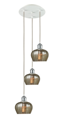 Ballston LED Pendant in White Polished Chrome (405|113B3PWPCG96)