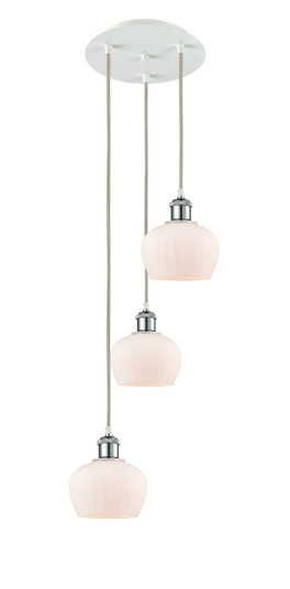 Ballston LED Pendant in White Polished Chrome (405|113B3PWPCG91)