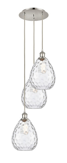 Ballston Three Light Pendant in Brushed Satin Nickel (405|113B3PSNG372)