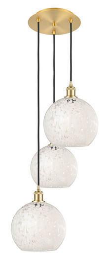 Ballston Three Light Pendant in Satin Gold (405|113B3PSGG121610WM)