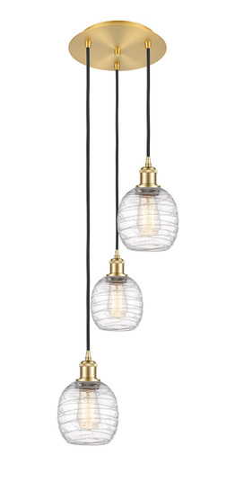 Ballston LED Pendant in Satin Gold (405|113B3PSGG1013)