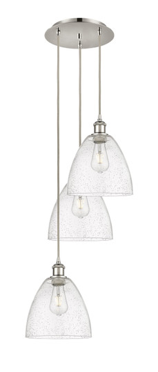 Ballston Three Light Pendant in Polished Nickel (405|113B3PPNGBD94)