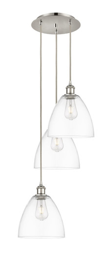 Ballston LED Pendant in Polished Nickel (405|113B3PPNGBD92)